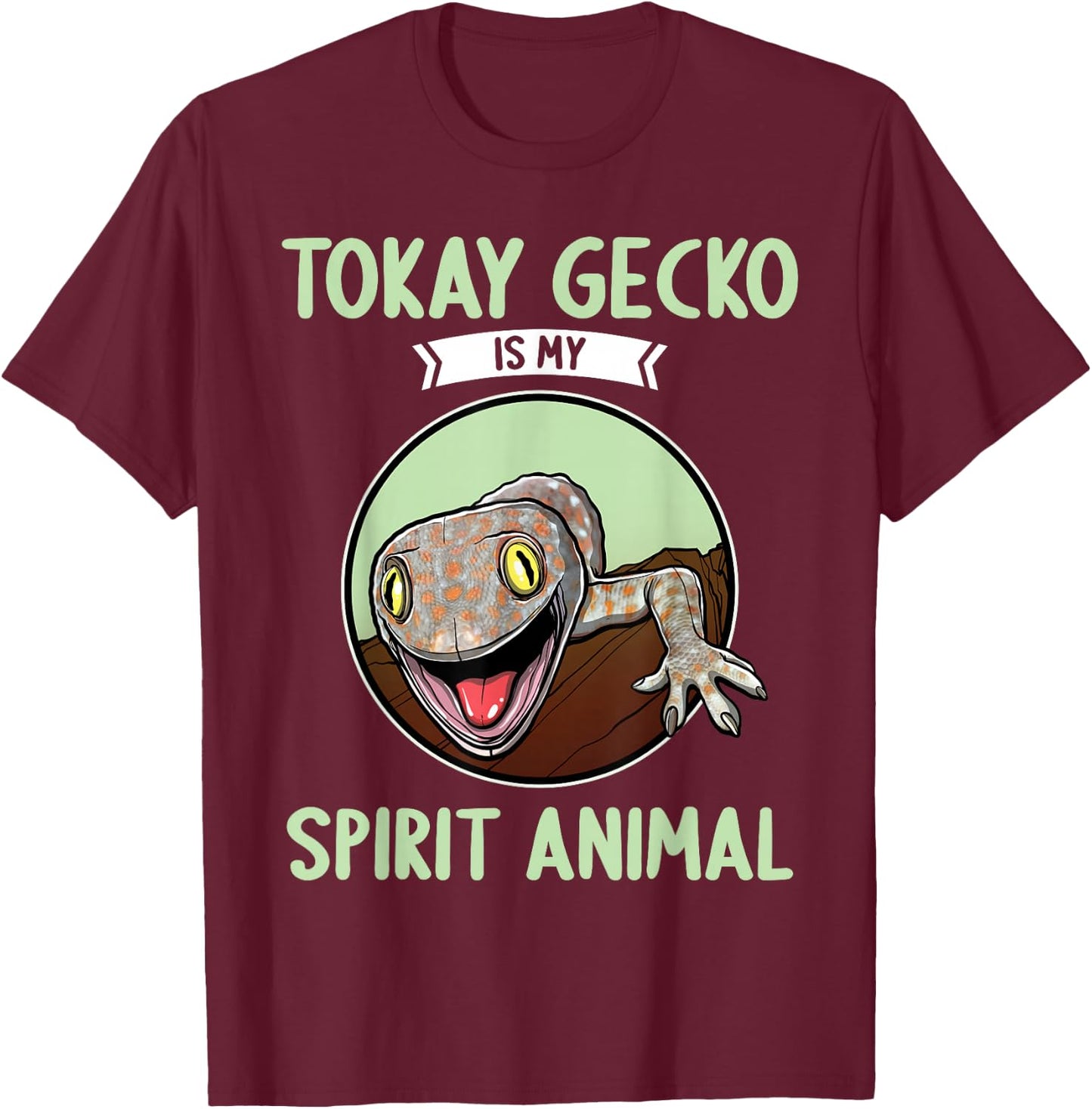 Tokay Geckos Tokay Gecko T-Shirt - T-Shirt | Maroon