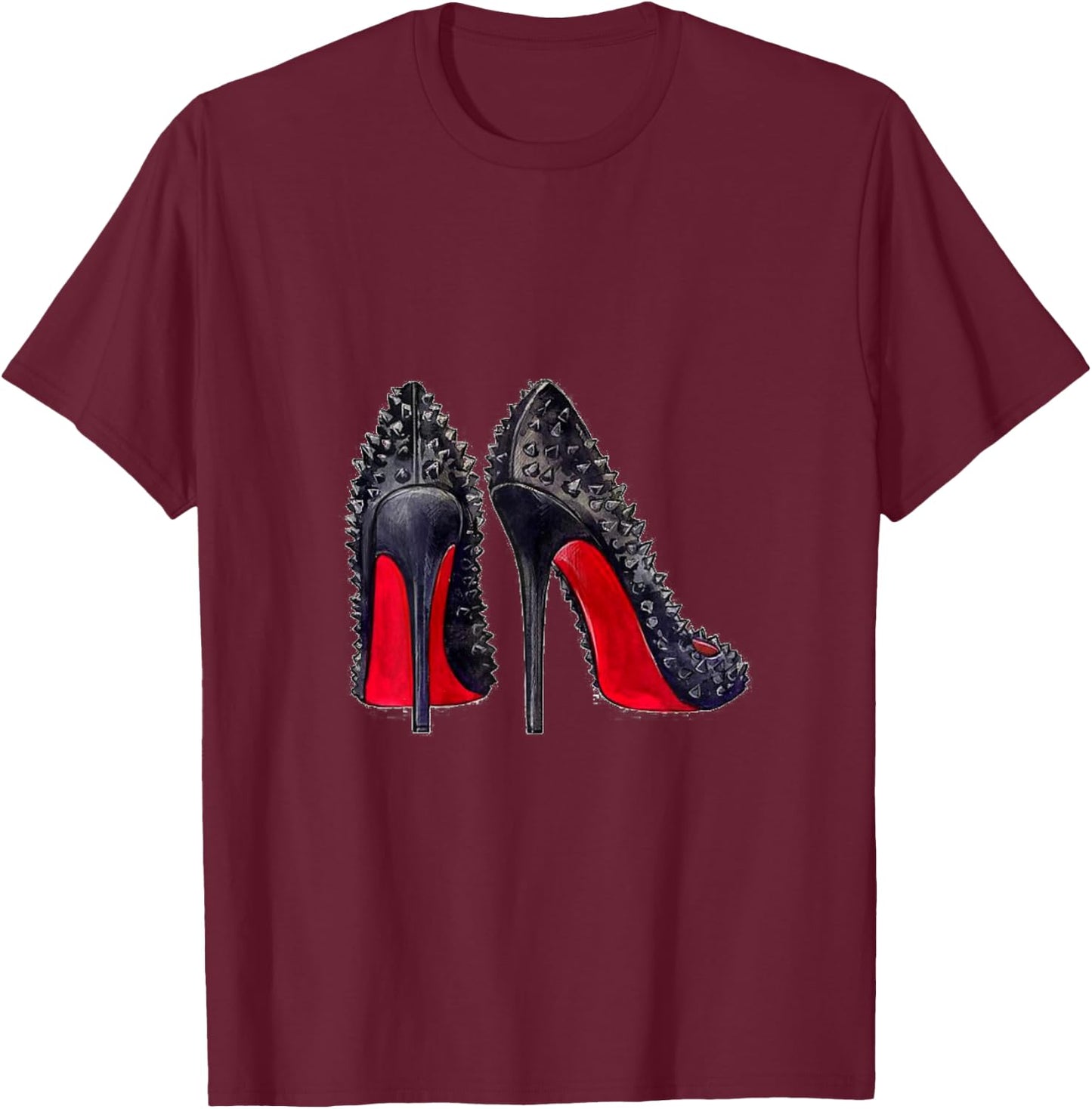 High Heel Red Sole T-Shirt - T-Shirt | Maroon
