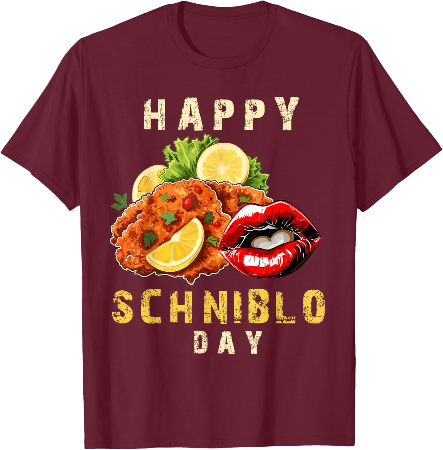 Schniblo Tag – Happy Schniblo Day 's Day , black T-Shirt - T-Shirt | Maroon