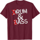 Drum And Bass Rum & Ass Vintage T-Shirt - T-Shirt | Maroon