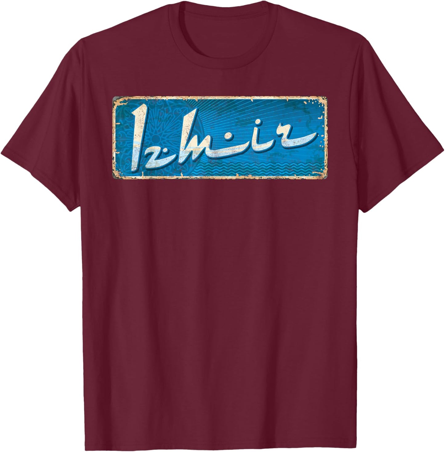 Travel Europe Asia Istanbul Turkey Izmir Turkish Vacation T-Shirt - T-Shirt | Maroon