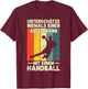 Männer Handballer Einen Alten Mann Mit Einem Handball T-Shirt - T-Shirt | Maroon
