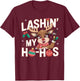 Xmas Cosmetics Lash Artist Lash Tech Girls T-Shirt - T-Shirt | Maroon