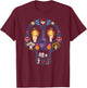 Disney Pixar Coco Land of The Dead Silhouette T-Shirt - T-Shirt | Maroon