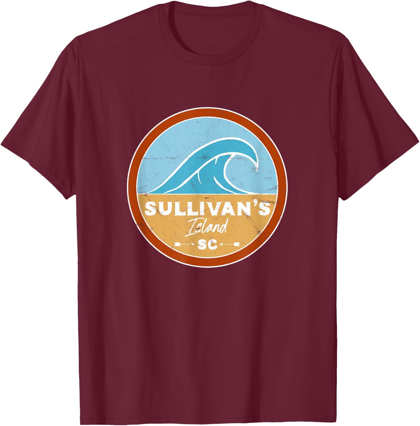 Sullivan's Island Beach South Carolina SC Beach Lover Men Women Kids T-Shirt - T-Shirt | Maroon