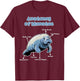 Anatomy Of Manatee Manatees Sea Animal Sea Cow Manatee T-Shirt - T-Shirt | Maroon