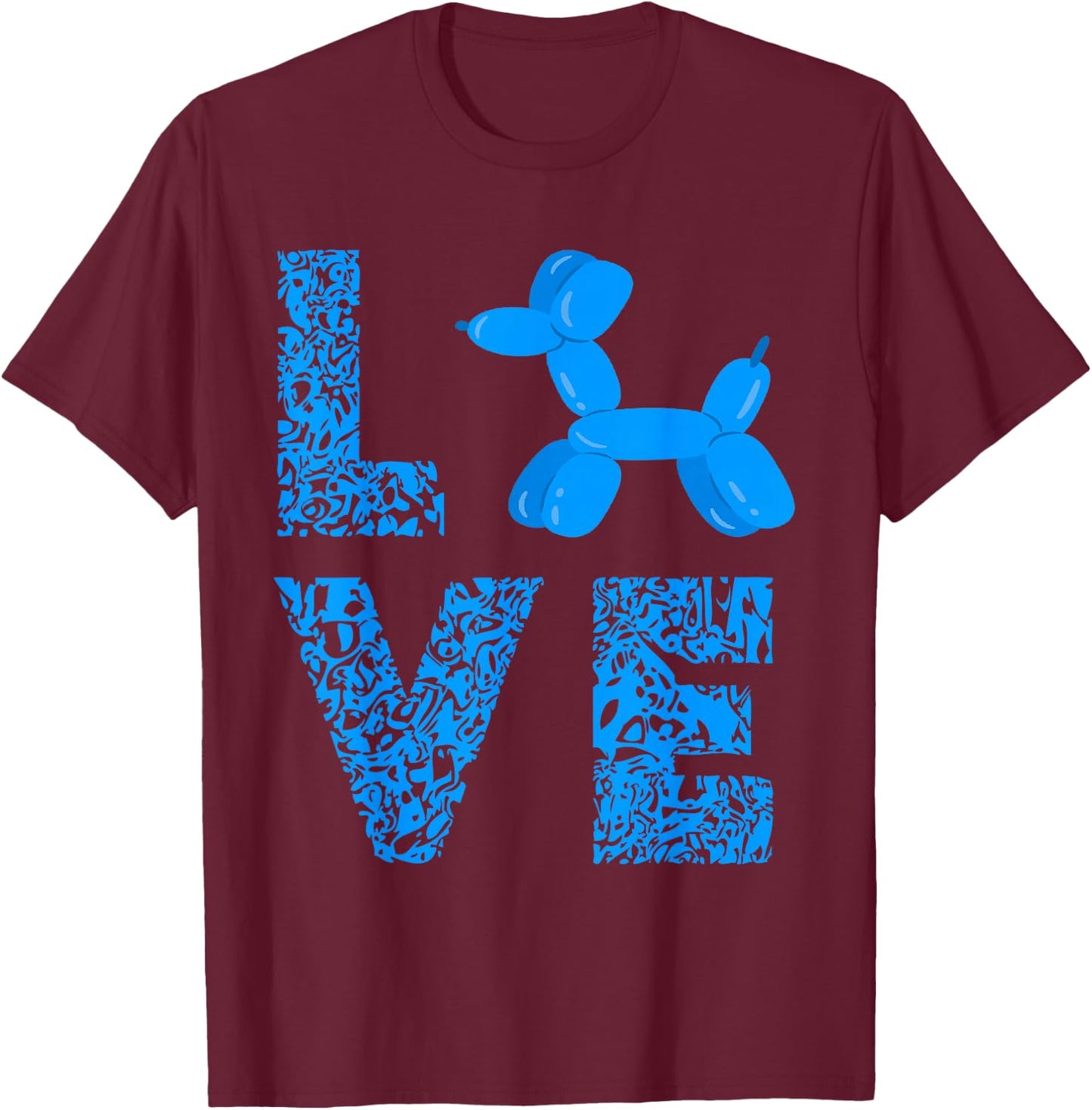 Leopard Dog Balloon Animal Balloons Twisting Balloon Artist T-Shirt - T-Shirt | Maroon