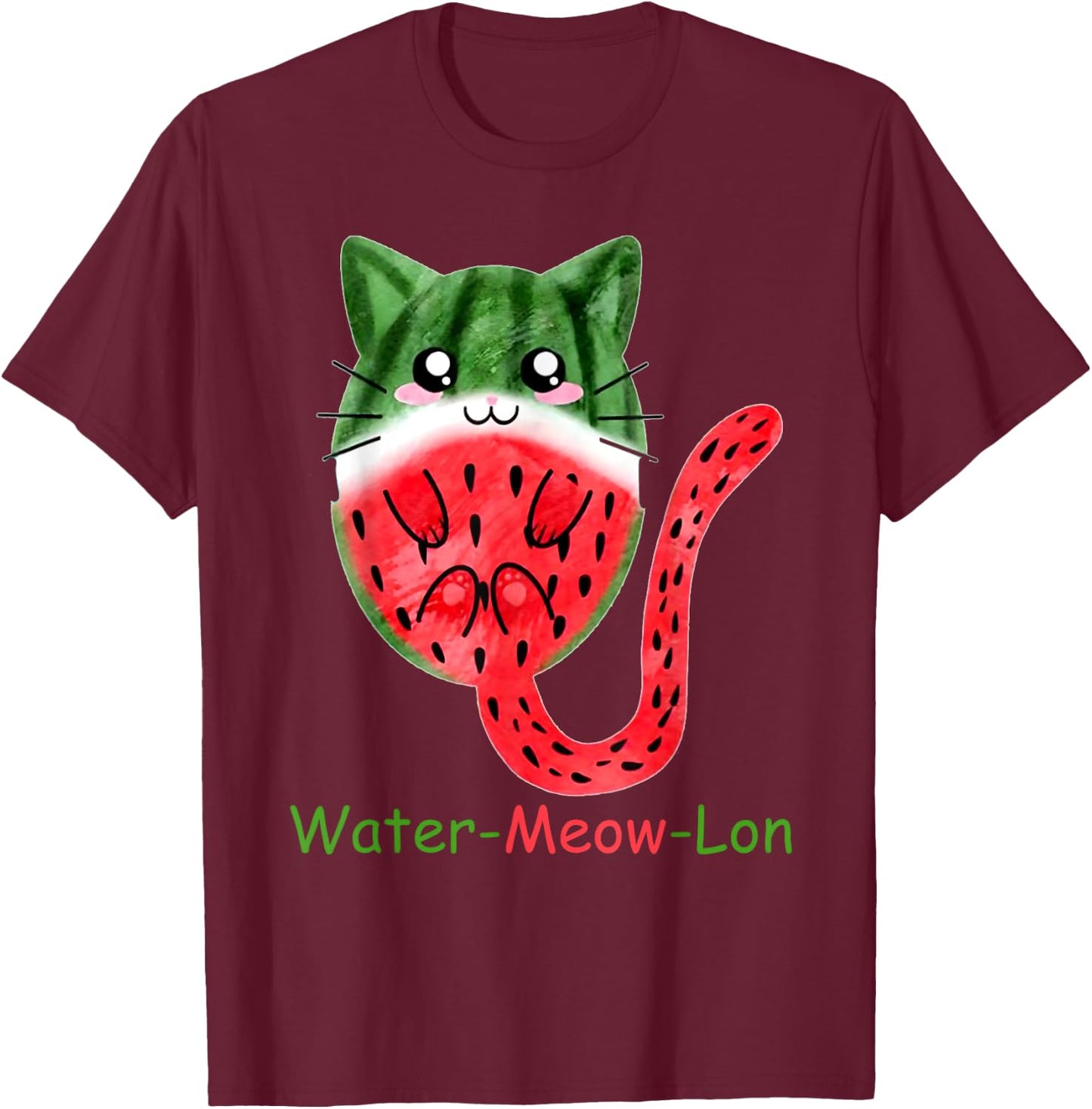 Love Watermelon Women Shirt Watermelon Lovers for kids girls T-Shirt - T-Shirt | Maroon