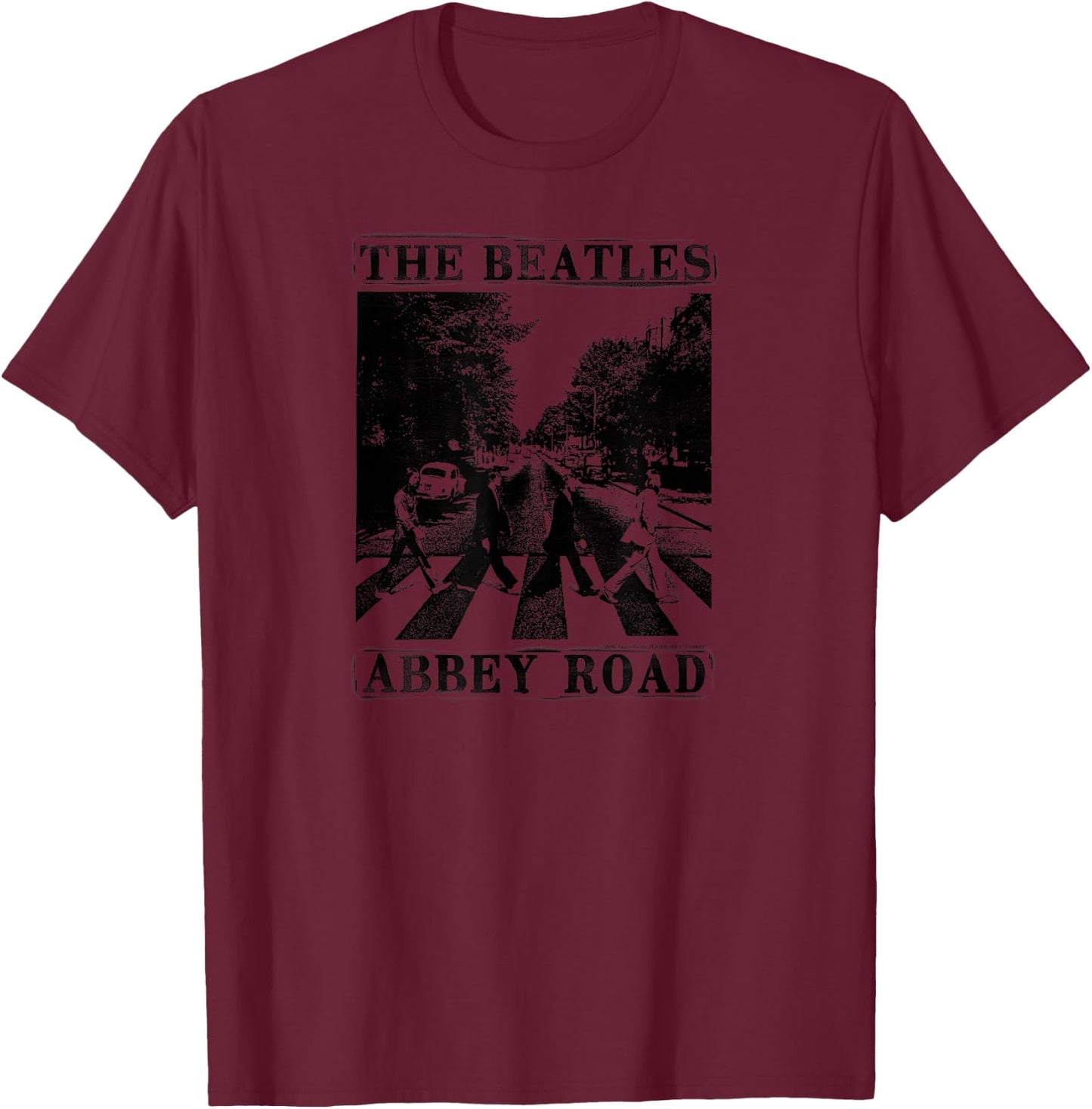 Die Beatles - Abbey Road T-Shirt - T-Shirt | Maroon