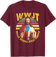Disc Golf What Would Jesus Throw Frisbee Golf WWJT Christian T-Shirt - T-Shirt | Maroon