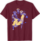 TV Times Duran Duran Bandporträt, blau, 1983 T-Shirt - T-Shirt | Maroon