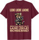 Lebe Liebe Lache Wenn Das Nicht Hilft Lade Ziele Schiesse. T-Shirt - T-Shirt | Maroon