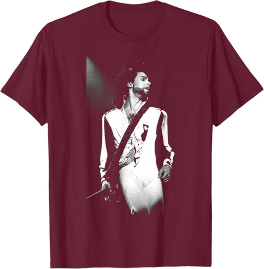 Prince Live Nude Tour Graffiti Bridge Era 1990 T-Shirt - T-Shirt | Maroon