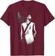 Prince Live Nude Tour Graffiti Bridge Era 1990 T-Shirt - T-Shirt | Maroon