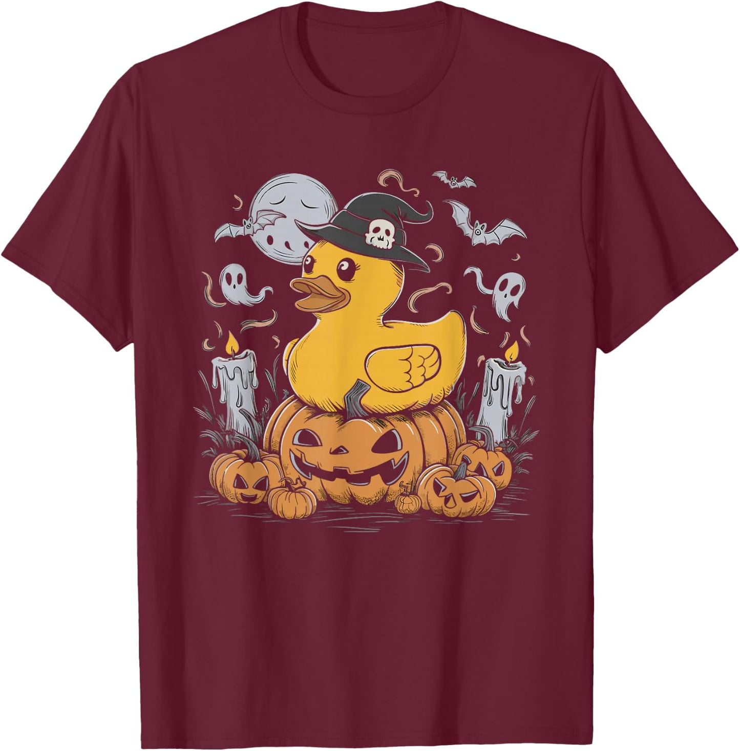Rubber Duck Witch Rubber Duckie Costume Party T-Shirt - T-Shirt | Maroon