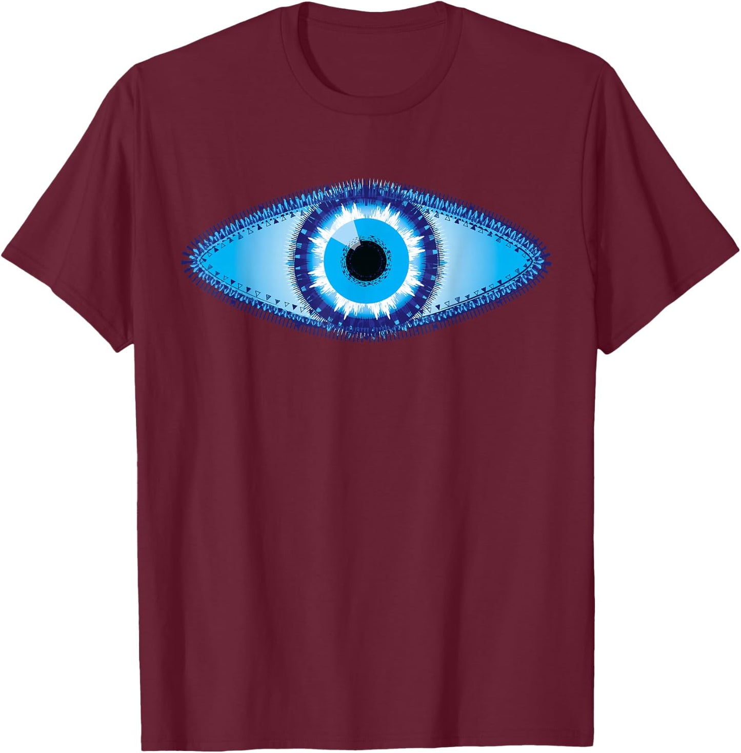 Evil Eye Shirt Nazar Protect From Evil Greek Turkish T-Shirt - T-Shirt | Maroon