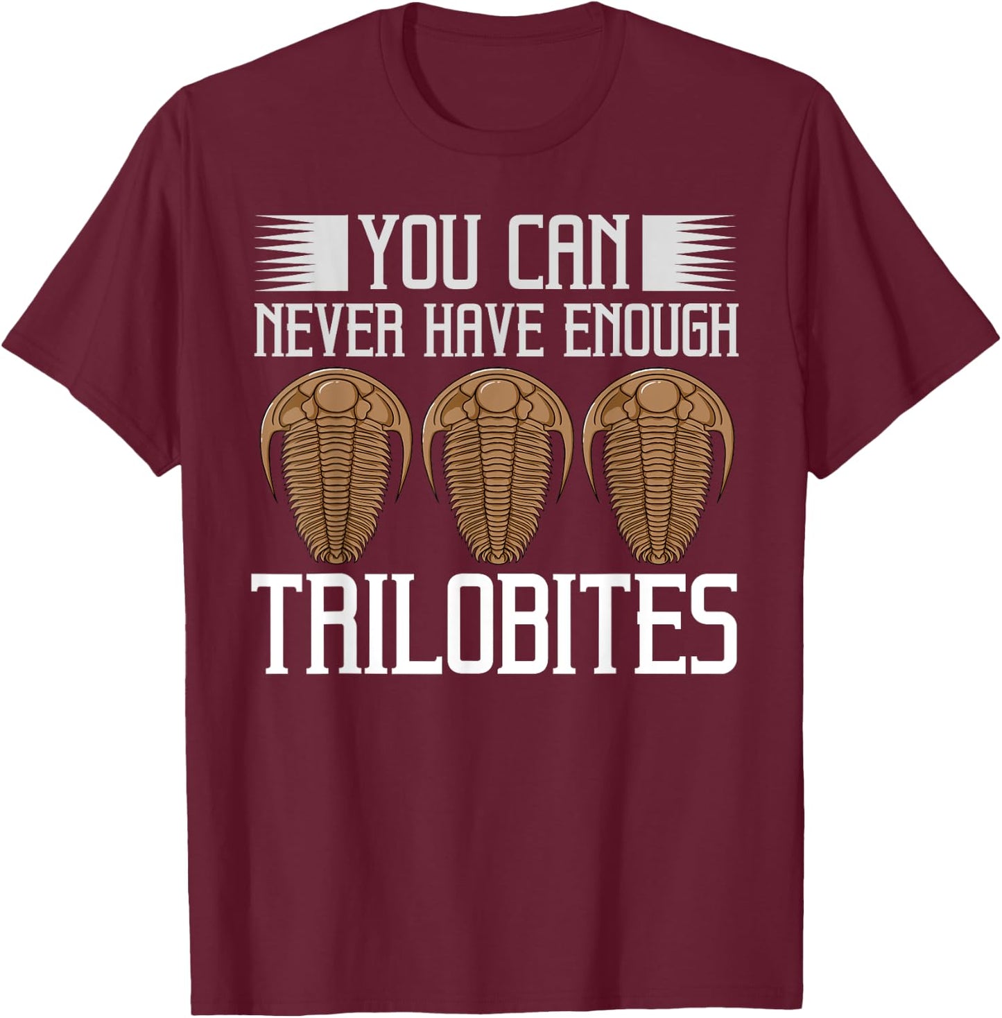 Trilobite Fossil Gift Future Paleontologist T-Shirt - T-Shirt | Maroon