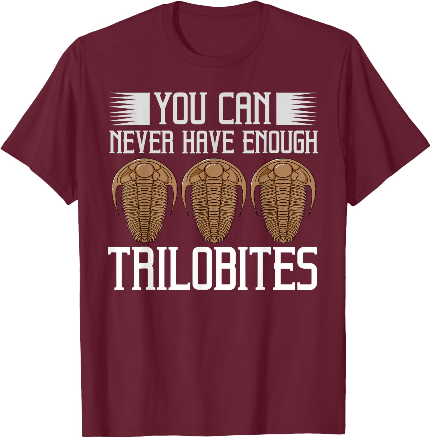 Trilobite Fossil Gift Future Paleontologist T-Shirt - T-Shirt | Maroon