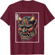 Yokai Hannya Oni Maske Japanischer Teufel Japanische Dämon Oni Maske T-Shirt - T-Shirt | Maroon