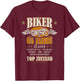 65. Geburtstag Biker Motorrad Mann Geschenk lustig T-Shirt - T-Shirt | Maroon