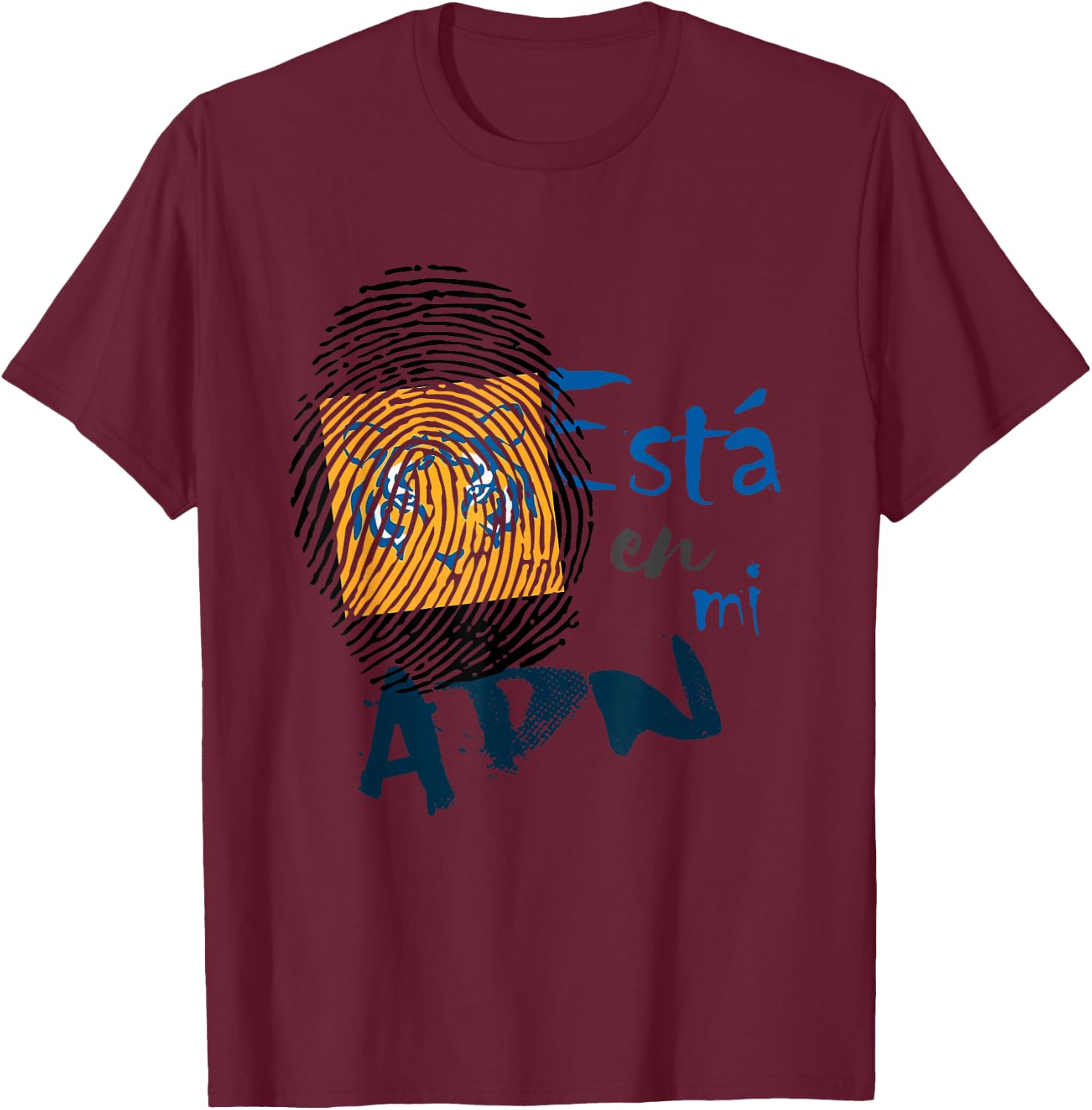 Tigres Futbol adn Mexico Nuevo Leon T-Shirt - T-Shirt | Maroon