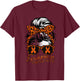 Leukemia Cancer Awareness Girl Head Scarf Orange Ribbon T-Shirt - T-Shirt | Maroon