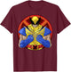 Marvel X-Men Wolverine Classic Claw Cross Portrait T-Shirt - T-Shirt | Maroon