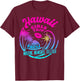 Girls Trip Hawaii 2024 Beach Weekend Birthday Squad T-Shirt - T-Shirt | Maroon