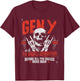 Gen Y The Real Badass Generation Punk Rock Sull Spruch T-Shirt - T-Shirt | Maroon