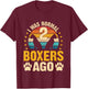 I was normal 2 Boxers ago - Dog Parent Pet Paw T-Shirt - T-Shirt | Maroon