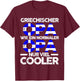 Griechenlandischer Opa Grieche Griechenland T-Shirt - T-Shirt | Maroon