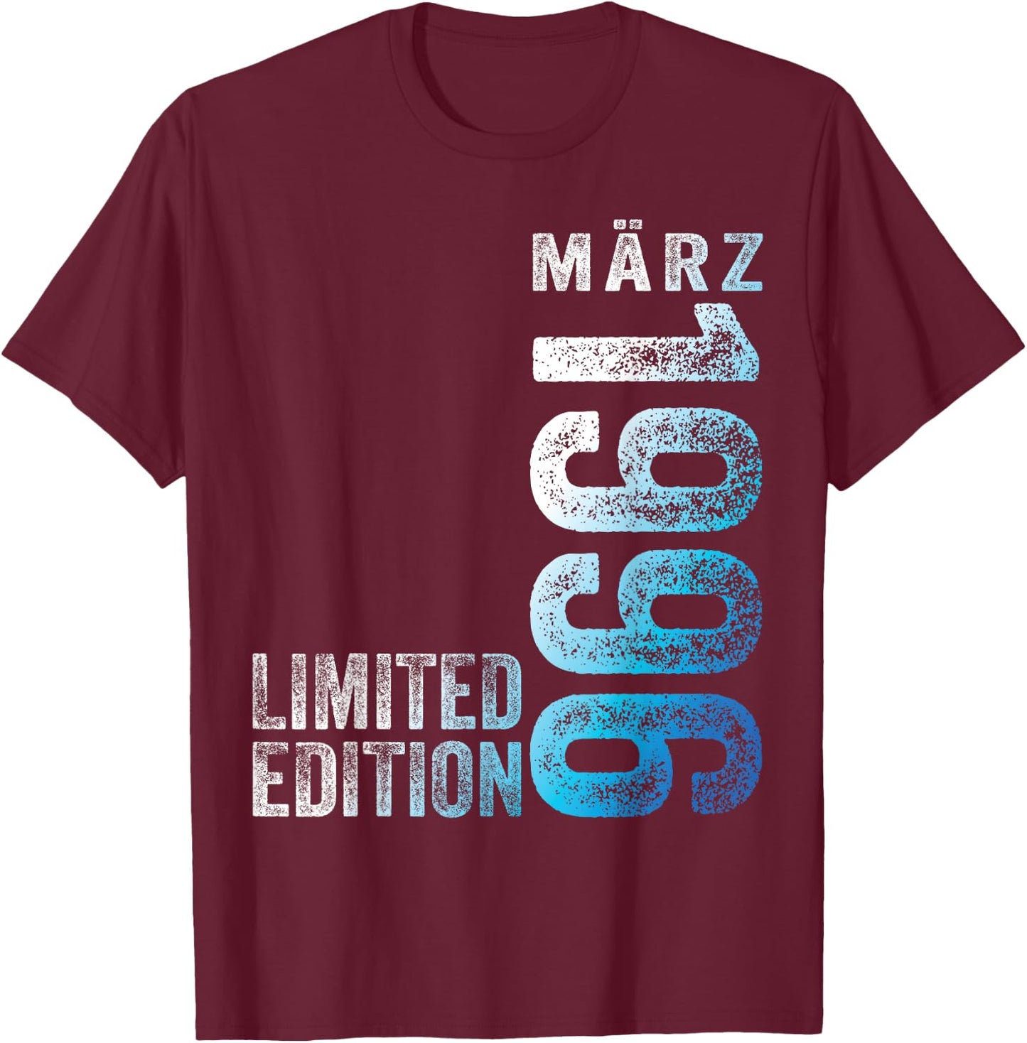 27th Birthday Man 27 Years Limited Edition March 1996 , black T-Shirt - T-Shirt | Maroon