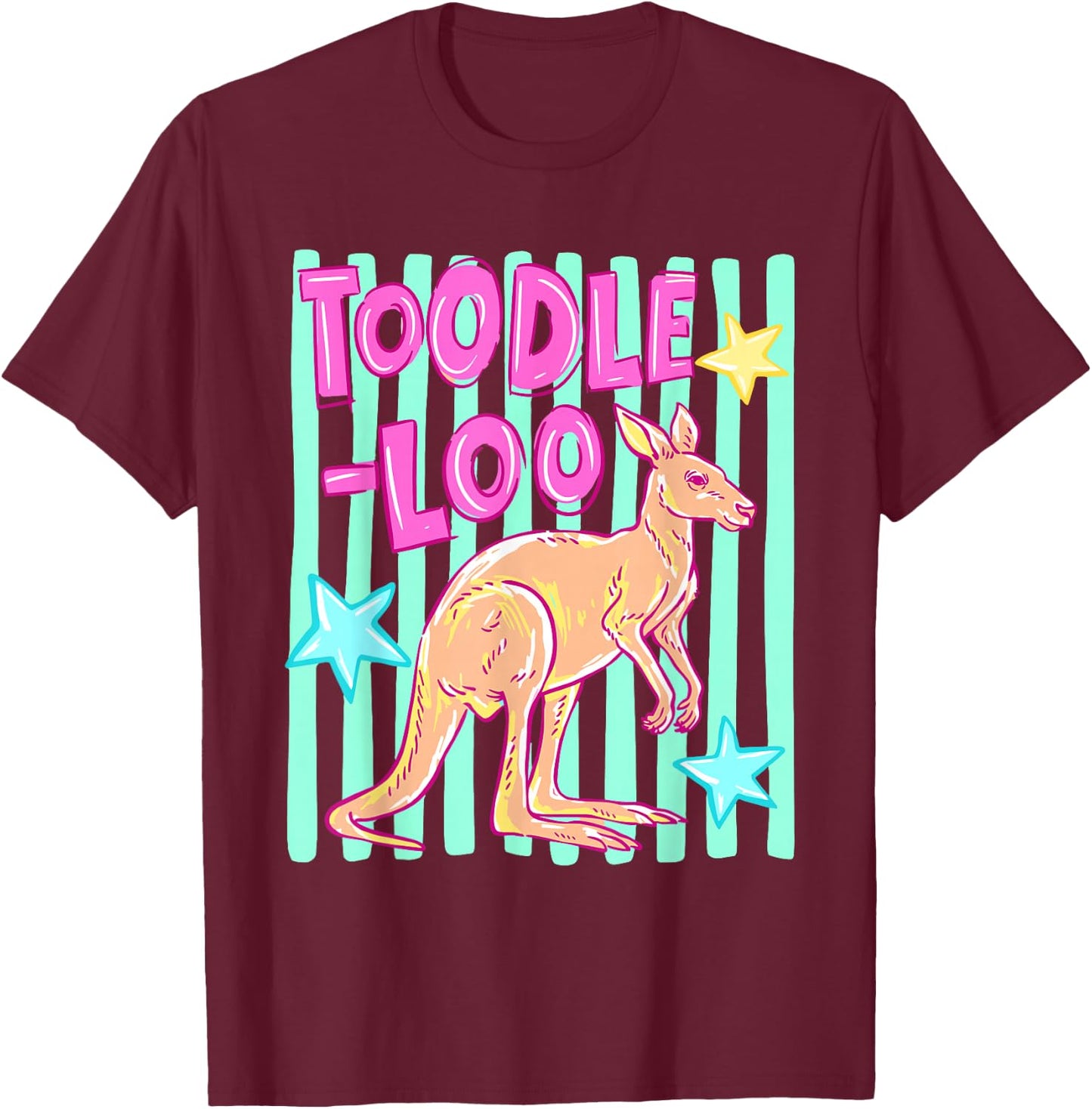 Toodle-Loo Kangaroo Teacher Last Day of School End of Year T-Shirt - T-Shirt | Maroon
