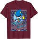 Sonic The Hedgehog Christmas Metal Sonic Ugly Sweater T-Shirt - T-Shirt | Maroon