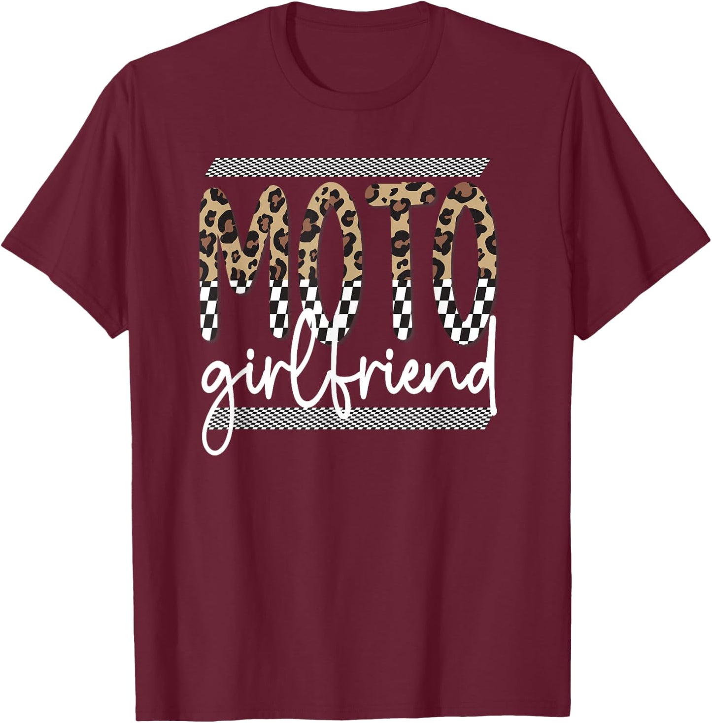 Motocross Girlfriend Best Moto Girlfriend T-Shirt - T-Shirt | Maroon