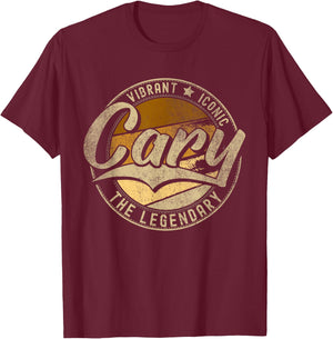Cary NC | North Carolina | Vintage Distressed T-Shirt - T-Shirt | Maroon