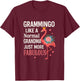 Flamingo Grammingo Like Normal Grandma Funny Mom Mothers Day T-Shirt - T-Shirt | Maroon