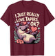 Cute Tapir Design Women Kids Animal Tapir Lovers T-Shirt - T-Shirt | Maroon