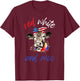 Red White and Moo Patriotic Cow USA Flag Funny 4th of July T-Shirt - T-Shirt | Maroon