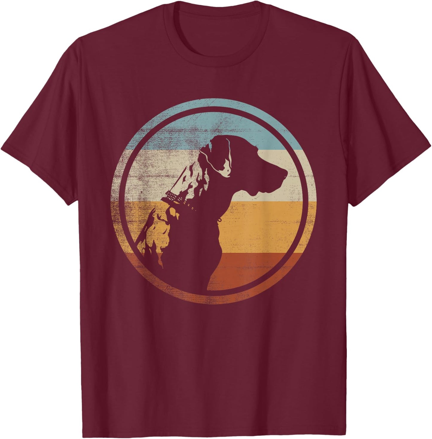 Catahoula Leopard Dog Retro Style Men Women T-Shirt - T-Shirt | Maroon