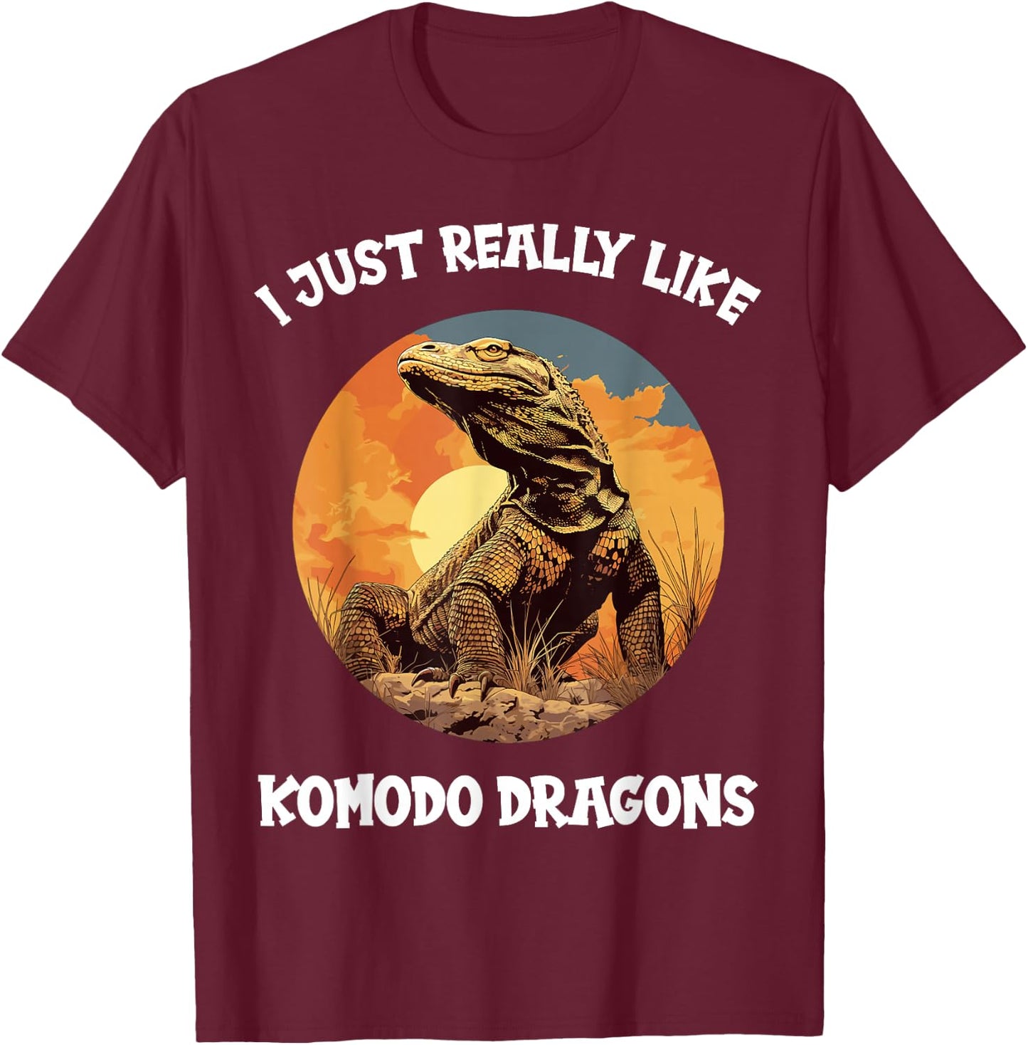 I just really like Komodo Dragons. Komodo Dragon T-Shirt - T-Shirt | Maroon