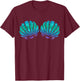 Mermaid Sea Shell Bra Costume T-Shirt - T-Shirt | Maroon
