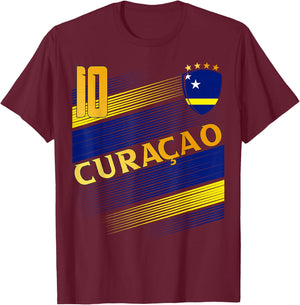 Curacao Flagge Curacaoan Pride Lovers T-Shirt - T-Shirt | Maroon