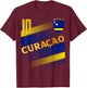 Curacao Flagge Curacaoan Pride Lovers T-Shirt - T-Shirt | Maroon