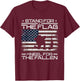 Stand For The Flag Kneel For The Fallen Veteran Patriotic T-Shirt - T-Shirt | Maroon