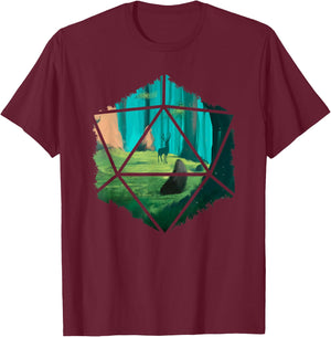 Gamer Games Brettspiele Würfel Fantasy T-Shirt - T-Shirt | Maroon