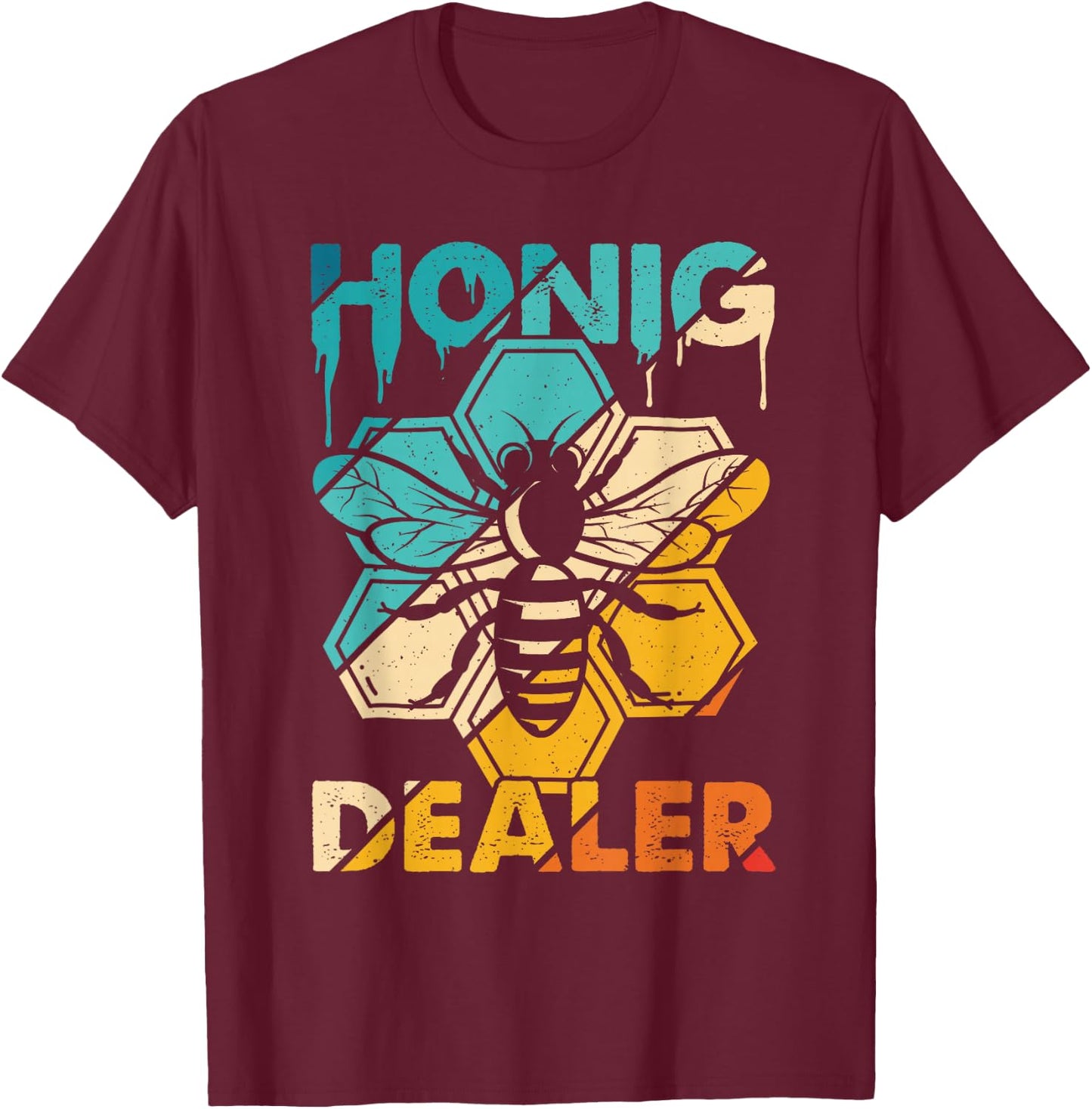 Imker Honig Dealer Bienen Bienenzüchter Imkerei Geschenk T-Shirt - T-Shirt | Maroon