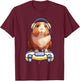 Funny guinea pig and Video Gamer Lover fluffy cavy Gamers T-Shirt - T-Shirt | Maroon