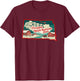 Christmas in The Mount Rushmore State South Dakota T-Shirt - T-Shirt | Maroon