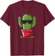 Stunning Cactus Sunglasses T-Shirt - T-Shirt | Maroon
